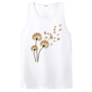 Funny Pomeranian Flower Fly Dandelion Dog Lover PosiCharge Competitor Tank