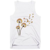 Funny Pomeranian Flower Fly Dandelion Dog Lover Tank Top