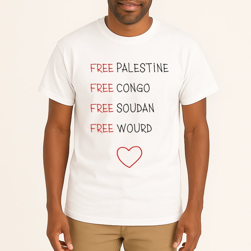 Free Palestine Free Congo Free Soudan Free World Tall T-Shirt