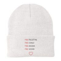 Free Palestine Free Congo Free Soudan Free World Beanie