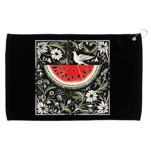 Free Palestine Fruits Watermelon Map Grommeted Golf Towel