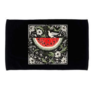 Free Palestine Fruits Watermelon Map Microfiber Hand Towel