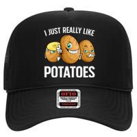 Funny Potato For Potatoes Lover Vegetables Kawaii High Crown Mesh Back Trucker Hat