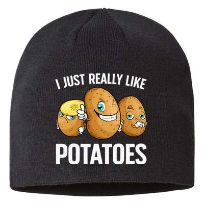 Funny Potato For Potatoes Lover Vegetables Kawaii Sustainable Beanie