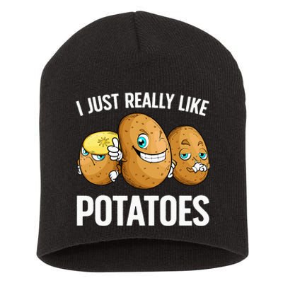 Funny Potato For Potatoes Lover Vegetables Kawaii Short Acrylic Beanie