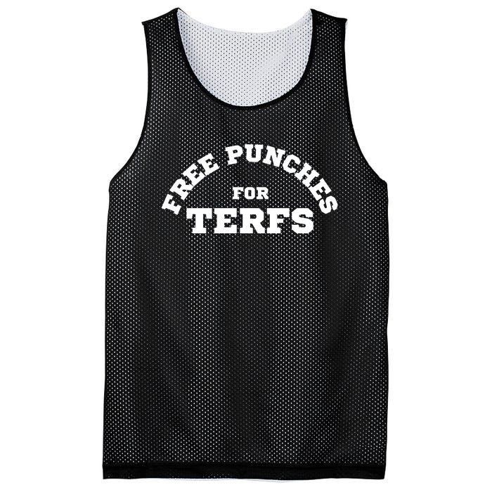 Free Punches For Terfs Mesh Reversible Basketball Jersey Tank