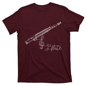 Flute Player Flutist Marching Band Music Lover Musician T-Shirt