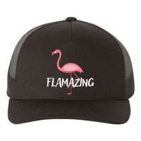 Flamazing Pink Flamingo Novelty Flamingo Yupoong Adult 5-Panel Trucker Hat