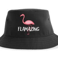 Flamazing Pink Flamingo Novelty Flamingo Sustainable Bucket Hat