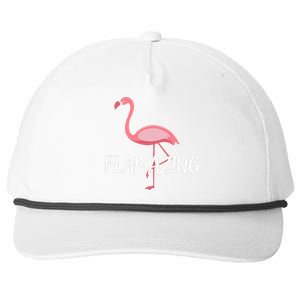 Flamazing Pink Flamingo Novelty Flamingo Snapback Five-Panel Rope Hat