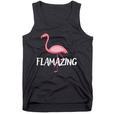 Flamazing Pink Flamingo Novelty Flamingo Tank Top