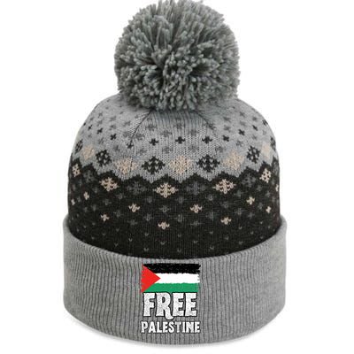 Free Palestine Flag The Baniff Cuffed Pom Beanie