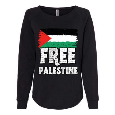 Free Palestine Flag Womens California Wash Sweatshirt