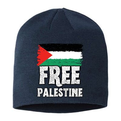 Free Palestine Flag Sustainable Beanie