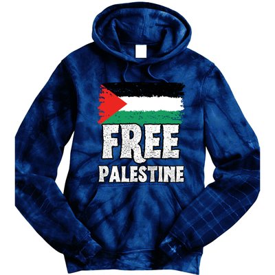 Free Palestine Flag Tie Dye Hoodie