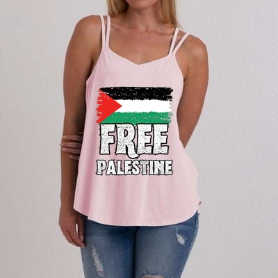 Free Palestine Flag Women's Strappy Tank