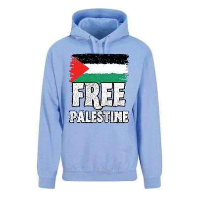 Free Palestine Flag Unisex Surf Hoodie