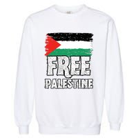 Free Palestine Flag Garment-Dyed Sweatshirt