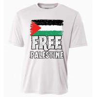 Free Palestine Flag Cooling Performance Crew T-Shirt