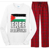 Free Palestine Flag Long Sleeve Pajama Set