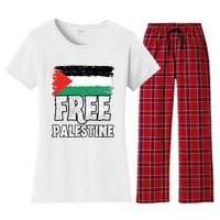 Free Palestine Flag Women's Flannel Pajama Set