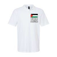 Free Palestine Flag Softstyle Adult Sport Polo