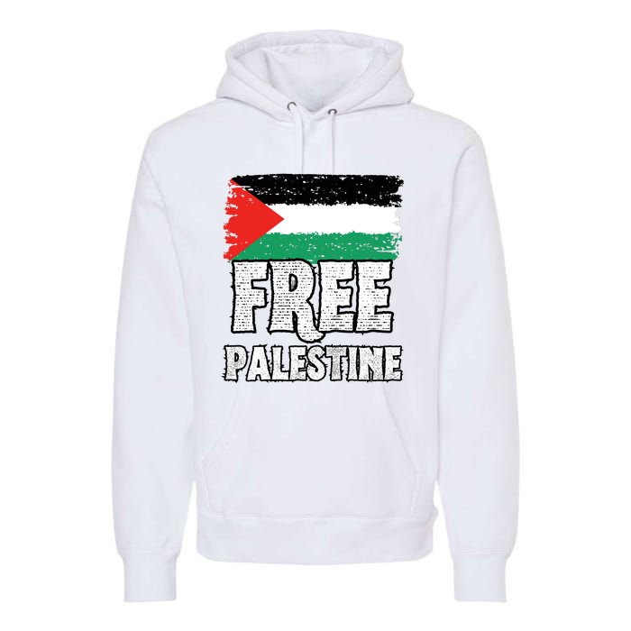 Free Palestine Flag Premium Hoodie