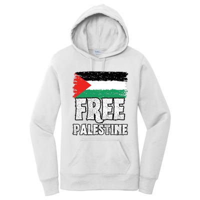 Free Palestine Flag Women's Pullover Hoodie