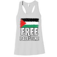 Free Palestine Flag Women's Racerback Tank