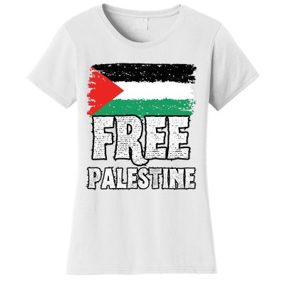 Free Palestine Flag Women's T-Shirt