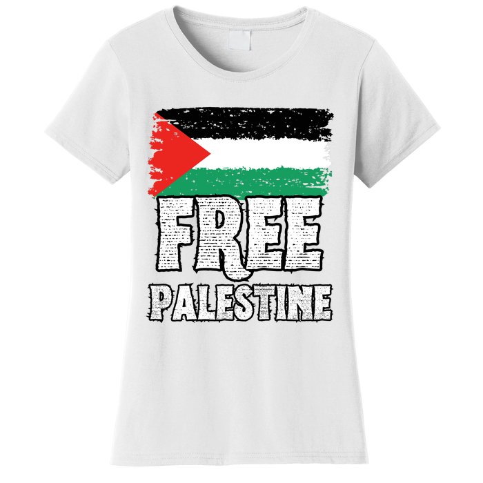 Free Palestine Flag Women's T-Shirt