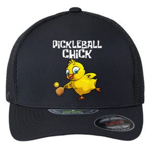 Funny Pickleball For Girls Chick Pickle Ball Sports Flexfit Unipanel Trucker Cap