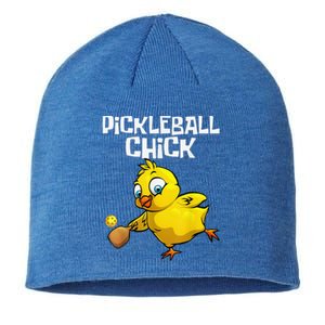 Funny Pickleball For Girls Chick Pickle Ball Sports Sustainable Beanie