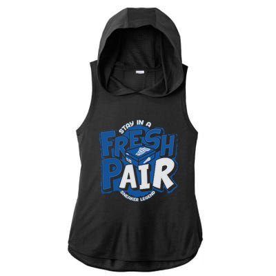 Fresh Pair Ladies PosiCharge Tri-Blend Wicking Draft Hoodie Tank