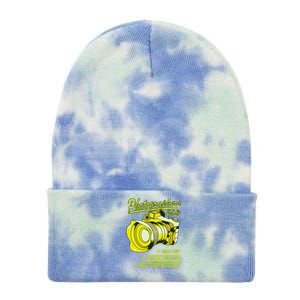 Funny Photographer Tie Dye 12in Knit Beanie