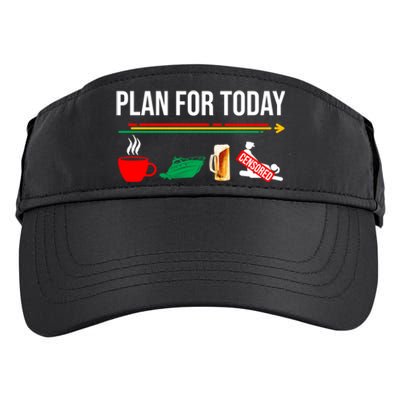 Funny Plan For Day Boating Boat Lovers For Pontoon Captains Gift Adult Drive Performance Visor