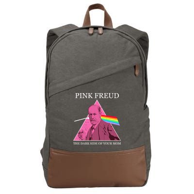 Funny Pink Freud The Dark Side Of Your Mom Cotton Canvas Backpack