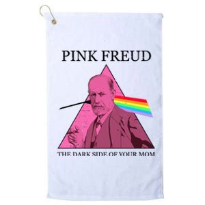 Funny Pink Freud The Dark Side Of Your Mom Platinum Collection Golf Towel