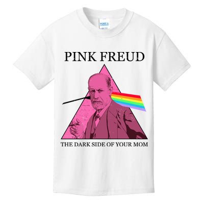 Funny Pink Freud The Dark Side Of Your Mom Kids T-Shirt