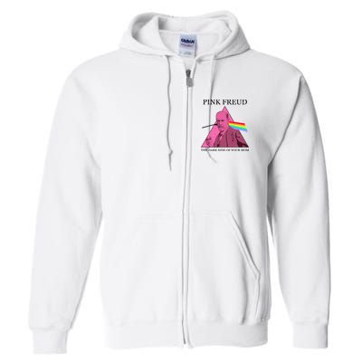 Funny Pink Freud The Dark Side Of Your Mom Full Zip Hoodie