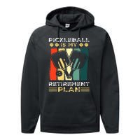 Funny Pickleball for Retirees or Ready to Retire Performance Fleece Hoodie