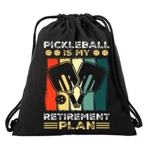 Funny Pickleball for Retirees or Ready to Retire Drawstring Bag