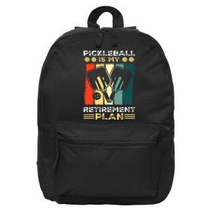 Funny Pickleball for Retirees or Ready to Retire 16 in Basic Backpack