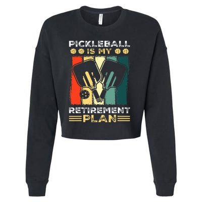 Funny Pickleball for Retirees or Ready to Retire Cropped Pullover Crew