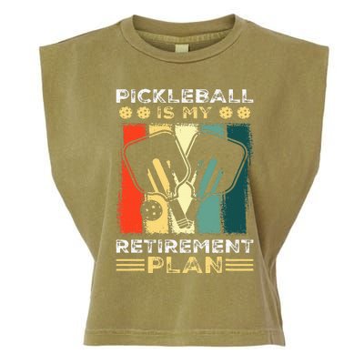 Funny Pickleball for Retirees or Ready to Retire Garment-Dyed Women's Muscle Tee