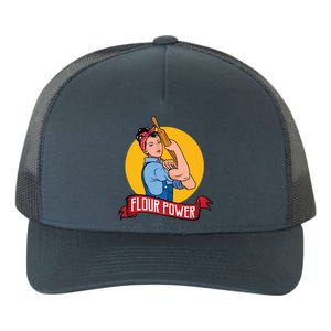 Flour Power Funny Baking & Pastry Baker Baking Gift Yupoong Adult 5-Panel Trucker Hat