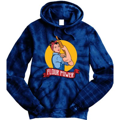 Flour Power Funny Baking & Pastry Baker Baking Gift Tie Dye Hoodie