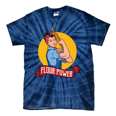 Flour Power Funny Baking & Pastry Baker Baking Gift Tie-Dye T-Shirt