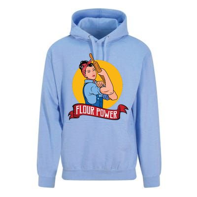 Flour Power Funny Baking & Pastry Baker Baking Gift Unisex Surf Hoodie