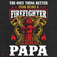 Firefighter Papa Father's Day Beanie